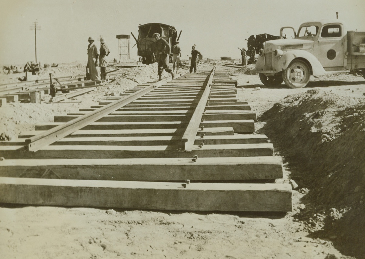 Rebuilding Desert Railway (#3), 12/19/1942.