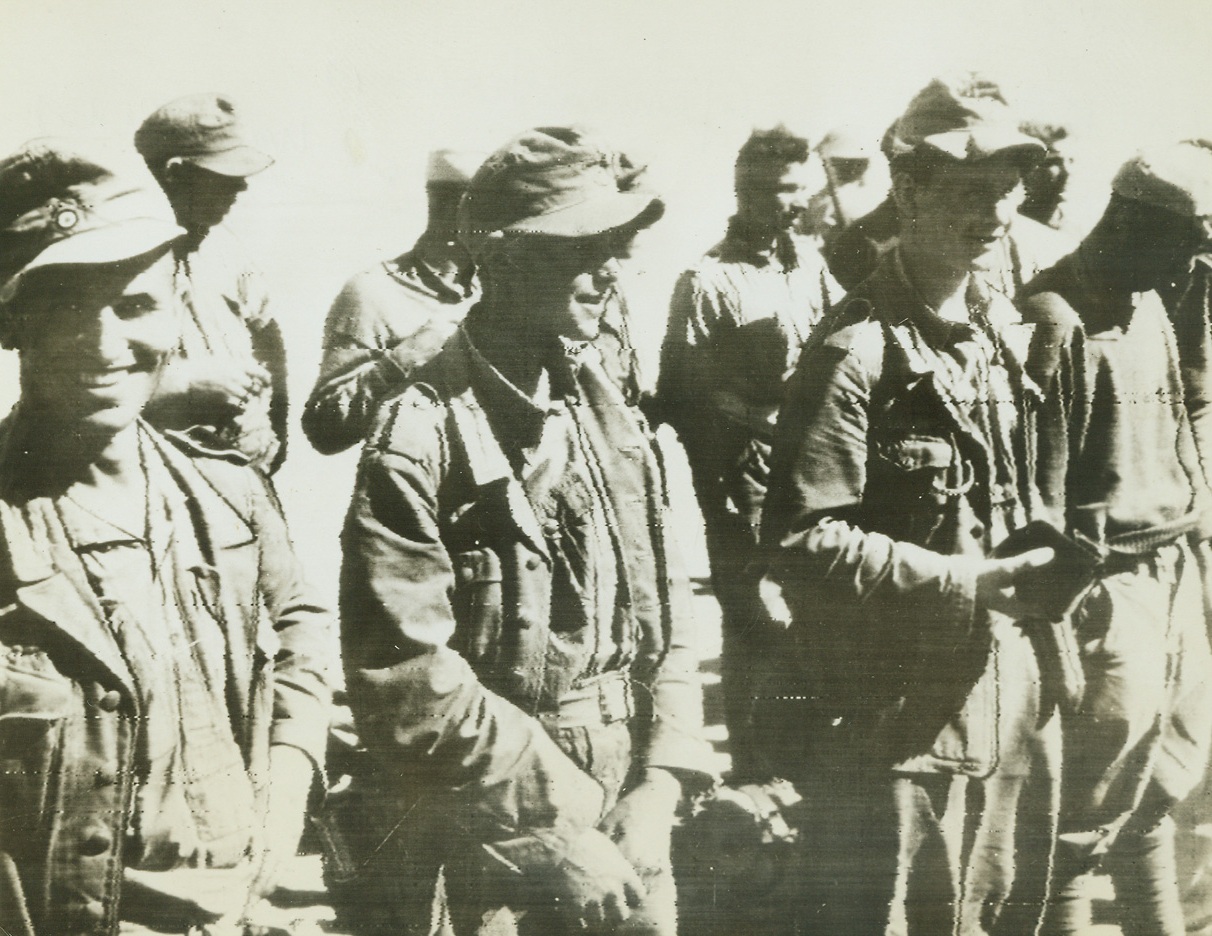 No Title. LIBYA - Rommel's Afrika Korps captured by British.;