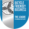 A shield showing League of American Bicyclists Bike Friendly Business designation