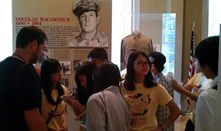 Vistors touring the museum.