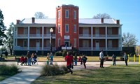 Students enjoying a trip to the museum.