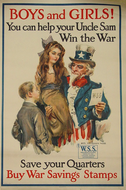 Boys and Girls! You Can Help your Uncle Sam Win the War