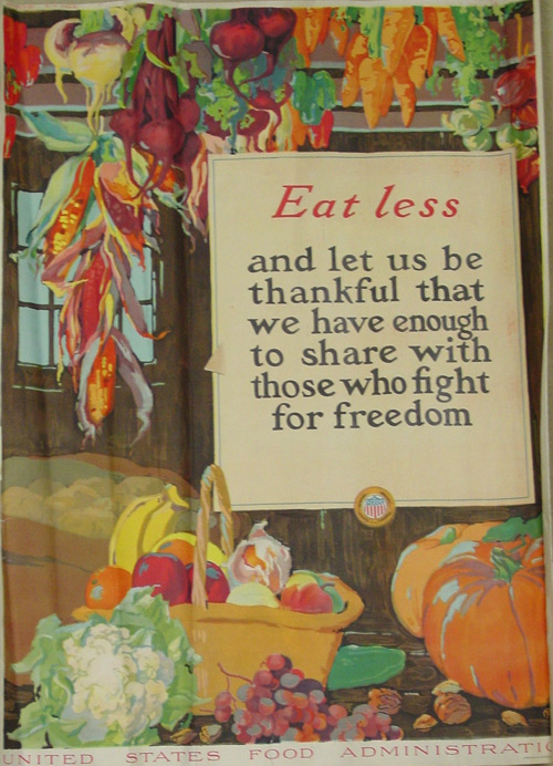 Eat Less and Let Us Be Thankful