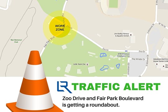 TRAFFIC ADVISORY: Zoo Drive Roundabout)