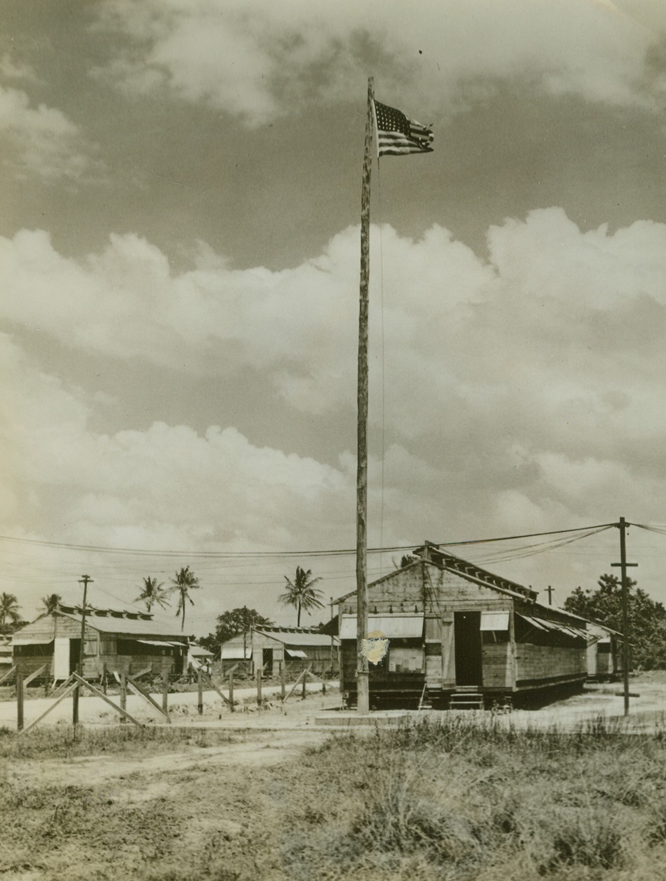 U.S. Moves Into Dutch Guiana’s Capital, 10/23/1942. Paramaribo, Dutch Guiana – Evidence of Uncle Sam’s keen interest in the protection of Dutch Guiana are these U.S. Army barracks in Paramaribo, capital of the war-important Dutch province. Credit line (ACME);