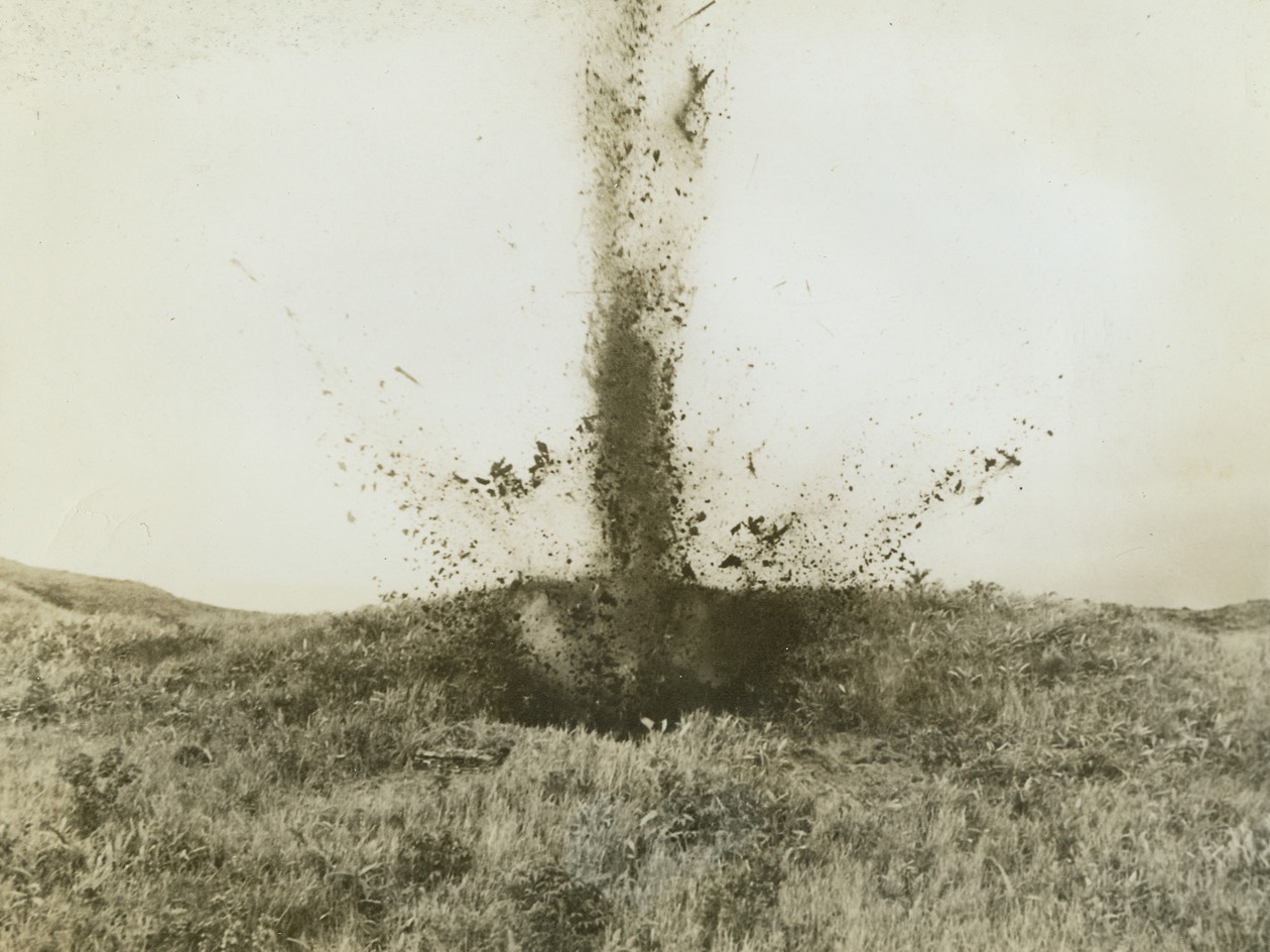 Fighting Engineers Blast Pillbox, 10/7/1942.
