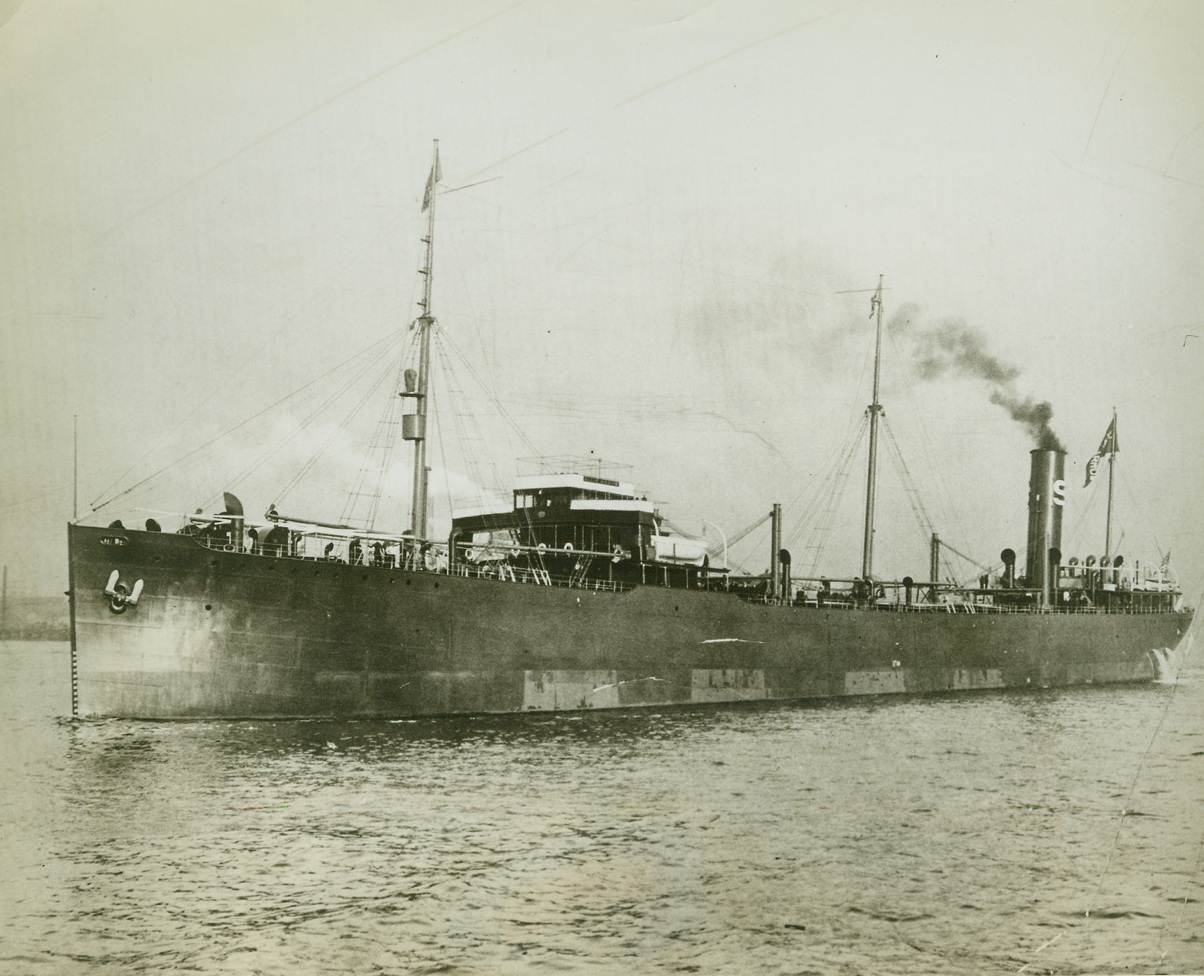 Sunk by Sub Off Jersey Coast, 2/6/1942. ATLANTIC CITY – The 8327-ton American tanker, India Arrow, which was torpedoed and sunk by a submarine Wednesday night off the New Jersey coast, with twenty-six members of the crew missing. Twelve survivors, including the captain, reached shore today. The India Arrow was the 18th ship attacked and the 17th ….the U-boat campaign off the ….;