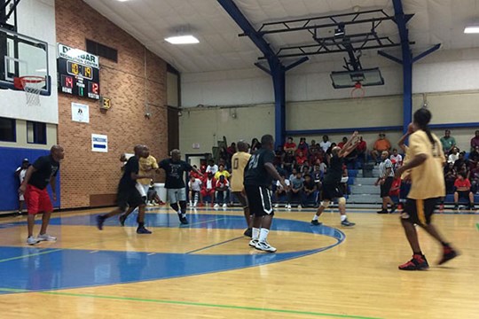 Forty years of Summer League Basketball at Dunbar Community Center)