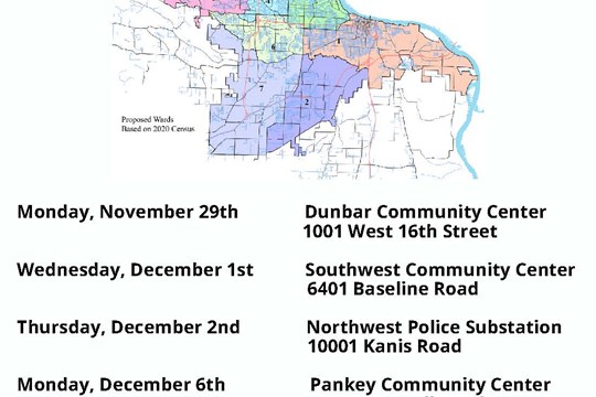 City of Little Rock 2021 Proposed Ward Boundary Meeting 12/6/21)