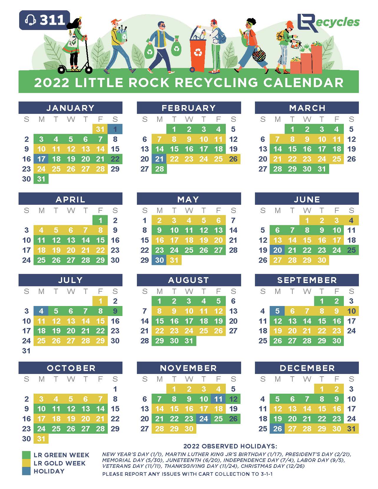El Paso Trash Pickup Schedule 2022 Pick Up Day And Week | City Of Little Rock