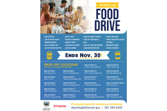AnyONE Can Food Drive to Benefit Immerse)