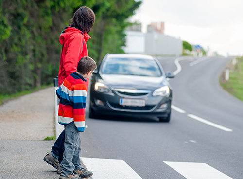 Figure 1.  Drivers can help keep pedestrians safe.