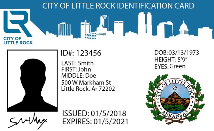 City of Little Rock Identification Card