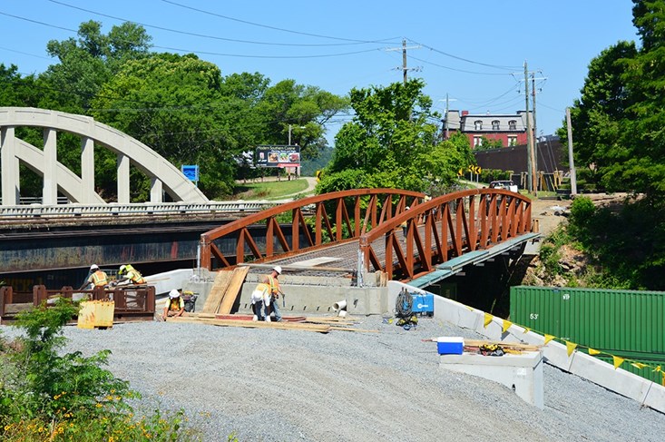 Medical Mile bridge under construction,
